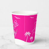 Tiener Meisje Heet Roze Zomer Eerste Periode Parti Papieren Bekers (Rechts)