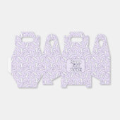 Tiener Meisje Schattige Paarse Tampon Eerste Perio Bedankdoosjes (Uitgevouwen)