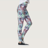 Tiener Modern Roze Roze Blauw Grijs Grijs Pastel L Leggings (Rechts)
