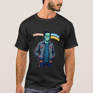 Tiener Monster Probleem Grappige Trend Halloween T-shirt