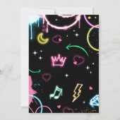 Tiener Neon Dertiende Verjaardagsfeest Kaart (Achterkant)