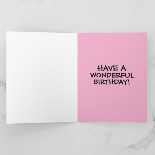 TIENER OF KLEIN MEISJE VERJAARDAG BALLON WENSKAART KAART (Binnen)