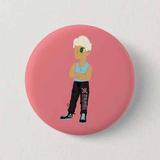 tiener paniekzweet ronde button 5,7 cm (Voorkant)