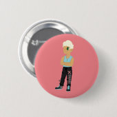 tiener paniekzweet ronde button 5,7 cm (Voorkant /achterkant)