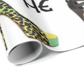 Tiener schoen verjaardag inpakpapier voor haar (Rol Hoek)