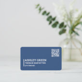 Tiener Sitter QR Code Visitekaartje (Staand voorkant)