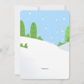 Tiener Snowboarder Uitnodiging (Achterkant)