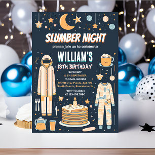 tiener sterren Sleepover Slumber Party 13e verjaar Kaart