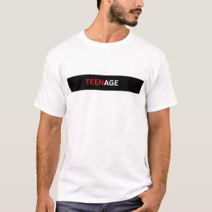 TIENER. T-SHIRT MET OPDRUK