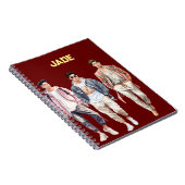 Tiener terug naar school notitieboek (Rechterzijde)