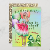 Tiener Verjaardag Kaart (Voorkant / Achterkant)