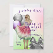 Tiener Verjaardag Kaart (Voorkant)