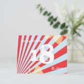 Tiener Verjaardagsfeest Uitnodigen / Dank u | Brie Briefkaart (Staand voorkant)