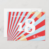 Tiener Verjaardagsfeest Uitnodigen / Dank u | Brie Briefkaart (Voorkant / Achterkant)