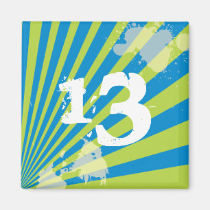 Tiener Verjaardagsfeestje Favor Magneet