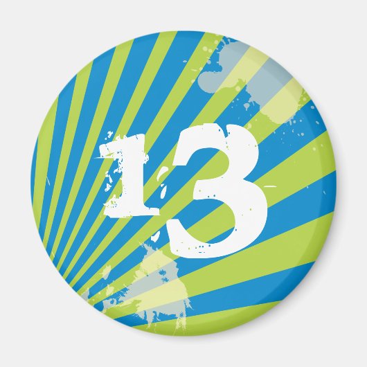 Tiener Verjaardagsfeestje Favor | Magneet (Voorkant)