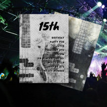 Tiener Zoon Verjaardag Grunge gitaar