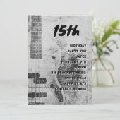 Tiener Zoon Verjaardag Grunge gitaar Kaart (Staand voorkant)