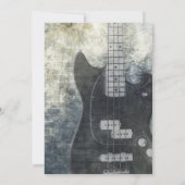 Tiener Zoon Verjaardag Grunge gitaar Kaart (Achterkant)