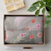  tienerbedekking voor roze kunstbloemen tissuepapier (Geschenk)