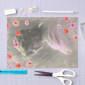  tienerbedekking voor roze kunstbloemen tissuepapier (Craft)