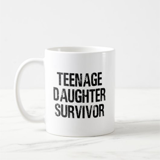 Tienerdochter Survivor Funny Koffiemok (Links)
