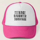 Tienerdochter Survivor Funny Trucker Pet (Voorkant)