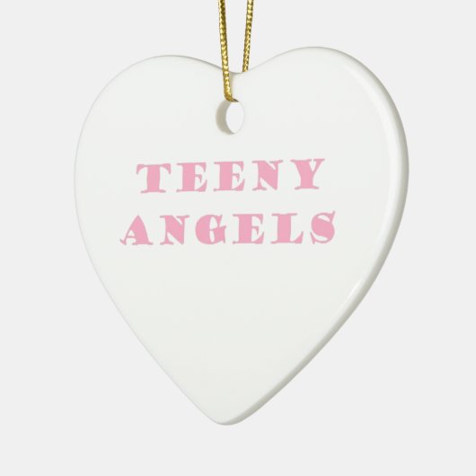 tienerengelen keramisch ornament (Links)