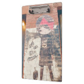 Tienergeschenk: New York Street Graffiti Meisje Klembord (Links)
