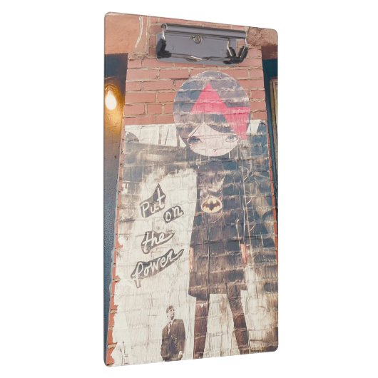 Tienergeschenk: New York Street Graffiti Meisje Klembord (Rechts)