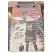 Tienergeschenk: New York Street Graffiti Meisje Klembord (Voorkant)