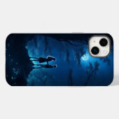 Tienerjongen meisjes met blauwe iPhone / iPad case (Achterkant (horizontaal))
