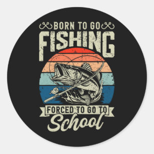Tienerjongens Gevist Shirt gedwongen naar school B Ronde Sticker