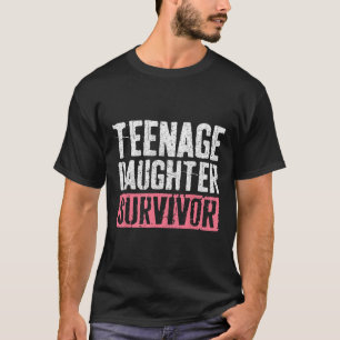 Tienermeisje overlevende Vaderdag T-shirt