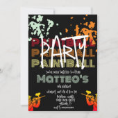 Tieners-feest op een kool Paintball Kaart (Voorkant)