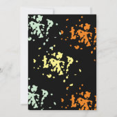 Tieners-feest op een kool Paintball Kaart (Achterkant)