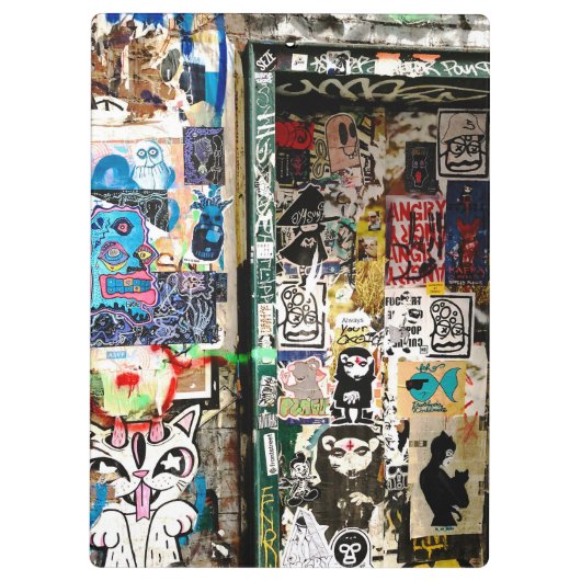 Tieners Kind Graffiti Stad Multomap Notitieboek Sc Klembord (Achterkant)