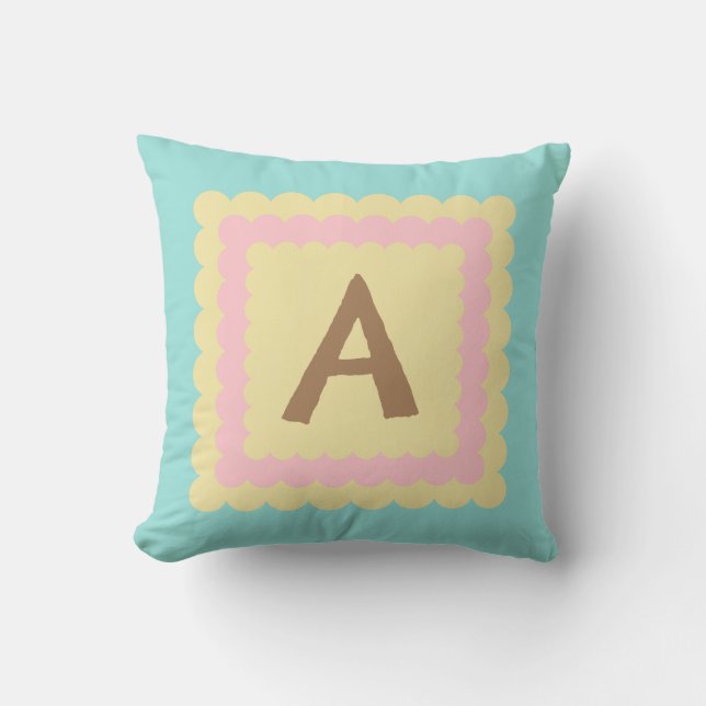 Tieners slaapkamer pastel ontwerp kussen (Voorkant)