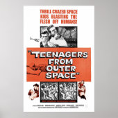 Tieners uit de buitenruimte poster (Voorkant)