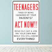 Tieners, verdacht van het worden van geharasseerd? canvas afdruk (Insitu (Houten vloer))