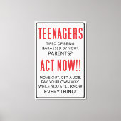 Tieners, verdacht van het worden van geharasseerd? canvas afdruk (Voorkant)