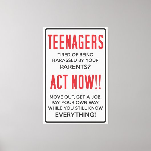 Tieners, verdacht van het worden van geharasseerd? canvas afdruk (Voorkant)