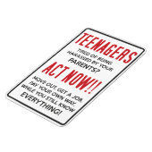 Tieners, verdacht van het worden van geharasseerd? magneet (Linkerzijde)