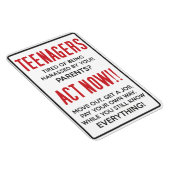 Tieners, verdacht van het worden van geharasseerd? magneet (Rechterzijde)