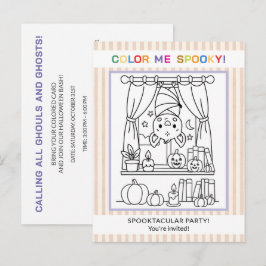 Tieners & Volwassenen Vleermuis Halloween Kleur Ui Briefkaart