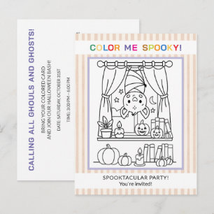 Tieners & Volwassenen Vleermuis Halloween Kleur Ui Briefkaart