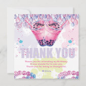 Tienerverjaardag Boba Bubble Tea Bedankkaart (Voorkant)