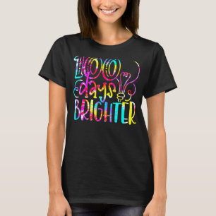 Tienkleurige kleurstof 100 dagen Brichtere student T-shirt