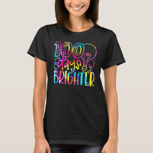 Tienkleurige kleurstof 100 dagen Brichtere student T-shirt