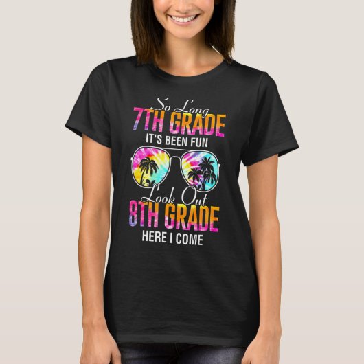 Tienkleurige kleurstof, zo lang als 7e graad 8e, h t-shirt (Voorkant)